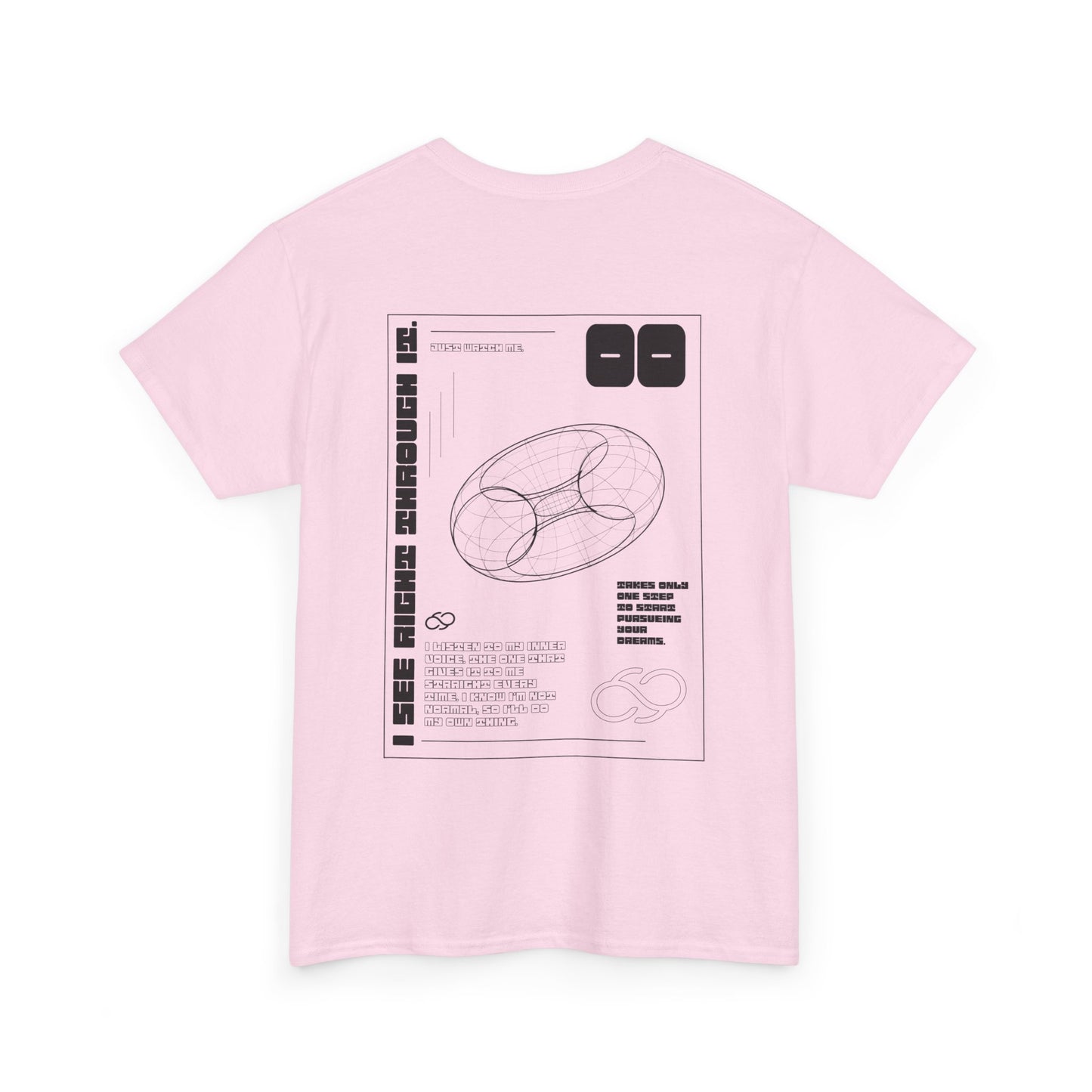 See Right Through It Tee Black