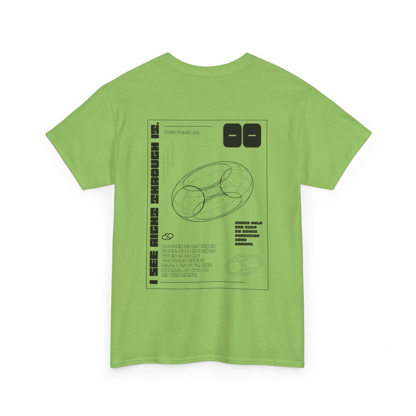 See Right Through It Tee Black