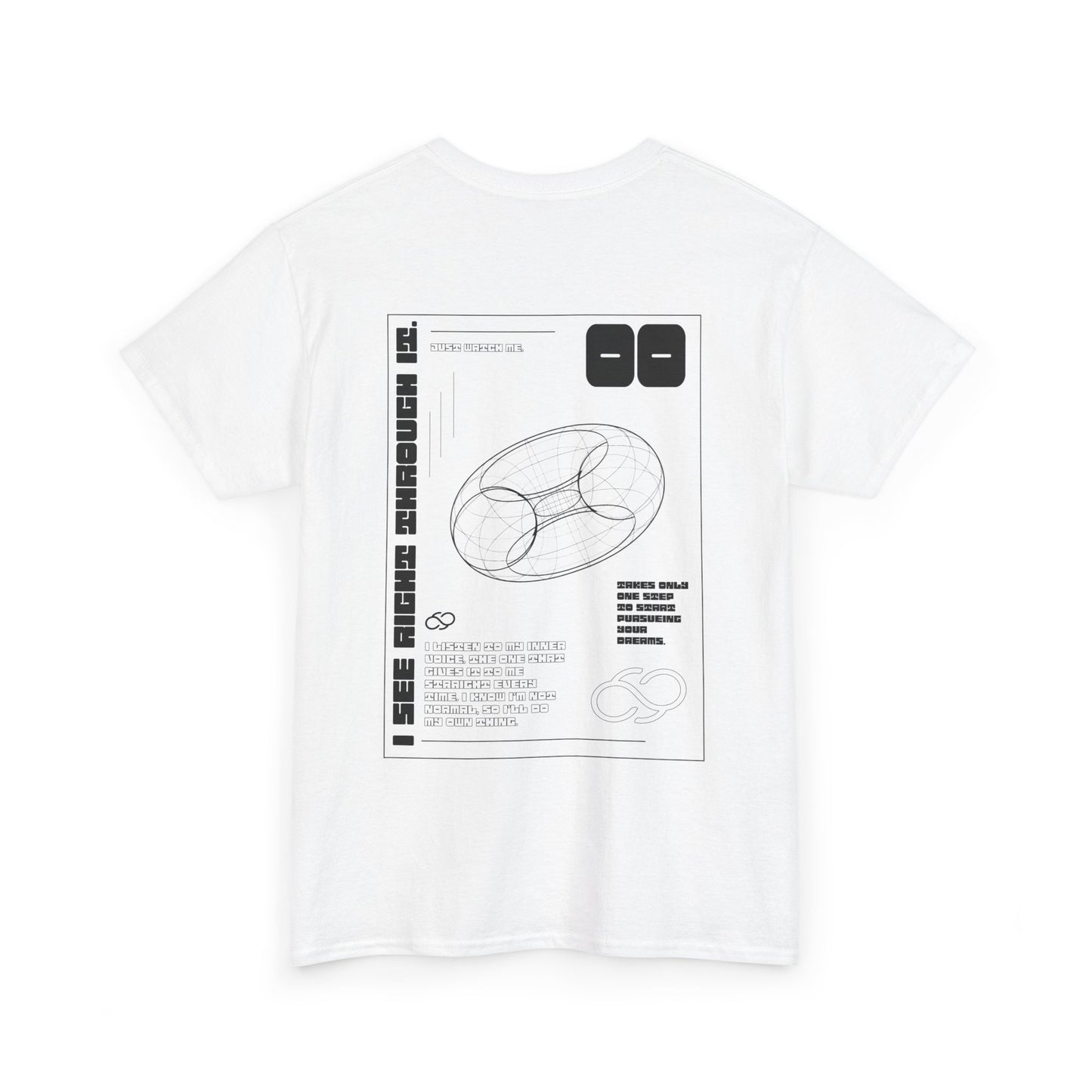 See Right Through It Tee Black